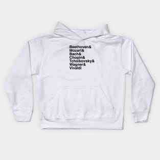 Helvetica Composers Kids Hoodie